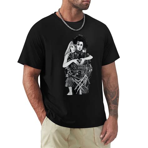 Edward Scissorhands Men's Classic Short Sleeve T-Shirts Black S ...