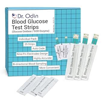 Dr. Odin GLS-73 GOD Blood Glucose Test Strips, Compatible with GOD ...