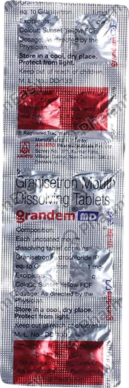 Grandem Md 1 MG Tablet (10): Uses, Side Effects, Price & Dosage | PharmEasy