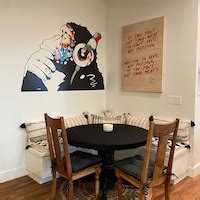 Buy Banksy Thinking Monkey Sticker Art Vinyl Street Dj Baksy Wall Decal ...