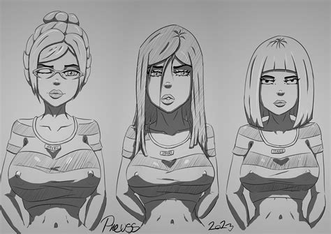 Prison School - Meiko - Mari - Hana by PreussInc on DeviantArt