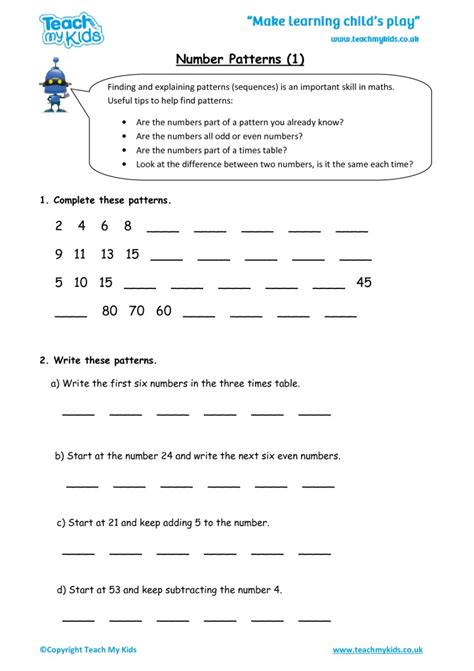 Image result for Number Patterns with Decimals Worksheet