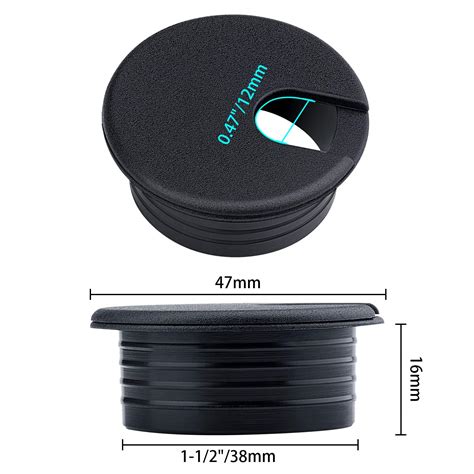 Awpeye 15 Pack Black Desk Grommet, 1.5 Inch Cable Hole India | Ubuy