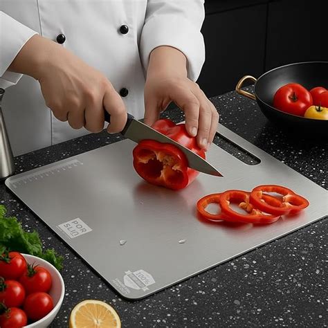 Buy Porslin by Philips Stainless Steel Chopping Board Large, Chopping ...