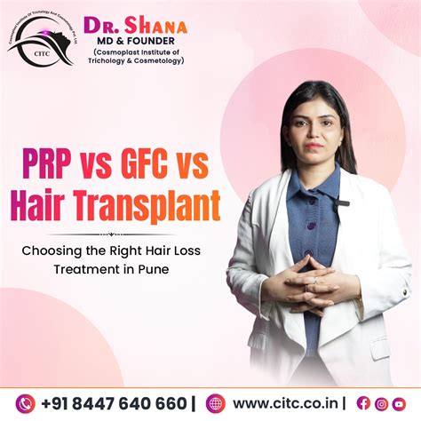 PRP vs. GFC vs. Hair Transplant: Choosing the Right Hair Loss Treatment ...