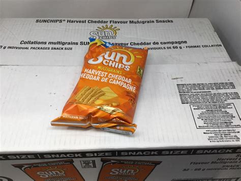 Case of Sun Chips Harvest Cheddar (32 x 60g) - A D Auction Depot Inc.