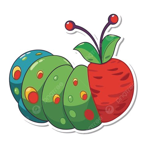 The Very Hungry Caterpillar Sticker Vector Clipart, The Very Hungry ...