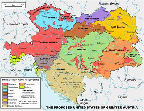 Map Of Greater Austria Hungary