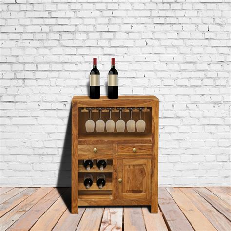 Furniture Gully | Sheesham Wood | Bar Unit with Storage for a Dapper ...