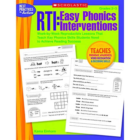 SCHOLASTIC TEACHING RESOURCES RTI EASY PHONICS INTERVENTIONS (Set of 6 ...