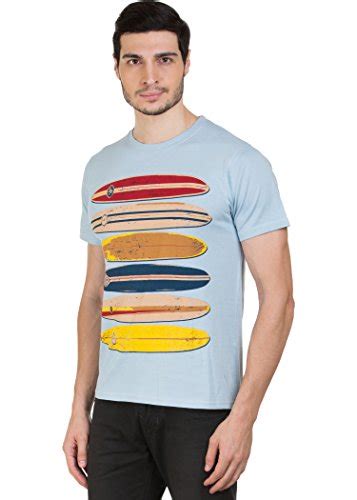 Buy Zovi Cotton Surfs Up Aviator blue Graphic T-shirt(11970600401_X ...