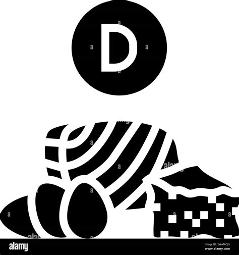 vitamin d rich food osteoporosis glyph icon vector illustration Stock Vector Image & Art - Alamy
