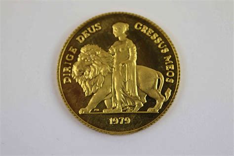 Margaret Thatcher 9ct yellow gold commemorative coin, sovereign size ...