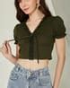 Buy Olive Tops for Women by Shein Online | sheinindia.in