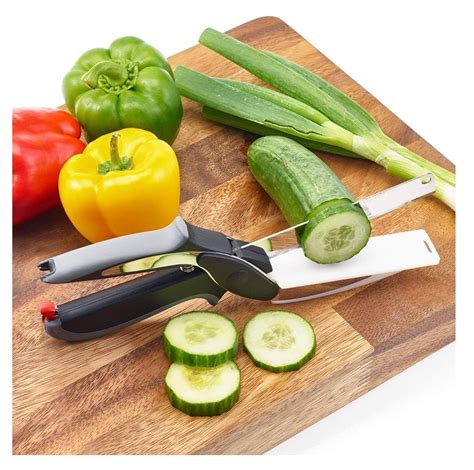 Wazdorf 2-in-1 18/10 Steel Smart Clever Cutter Kitchen Knife Food ...