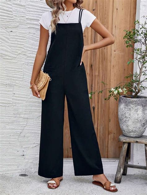 SHEIN PETITE Women's Spaghetti Strap Jumpsuit | SHEIN South Africa