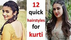Hairstyle For by 12 Kurti Hairstyles For Hairstyles Easy Hairstyle For