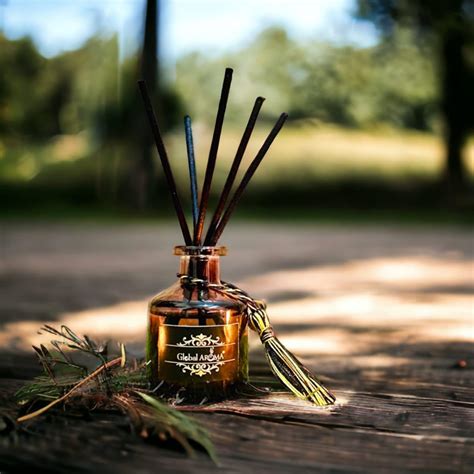 Global Aroma Juicy Peach Fragrance Reed Diffuser Set, Smoke Less Room ...