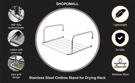 SHOPO (LABEL) Stainless Steel Clothes Stand for Drying Rack | Dry ...
