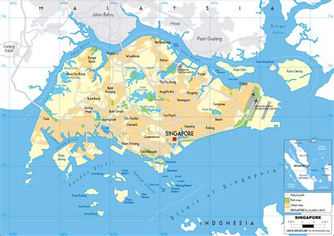 Map Of Singapore