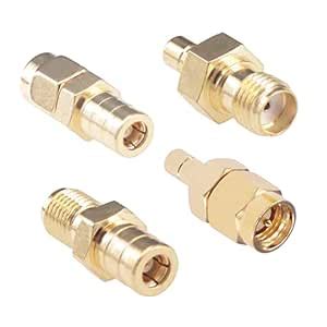 RFaha 4pcs SMA to SMB Coax Connector SMA Male/Female to SMB M/F RF ...
