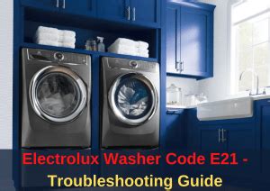 Image result for E21 Error Code Washer