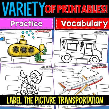 Transportation Labeling Worksheet 的图像结果