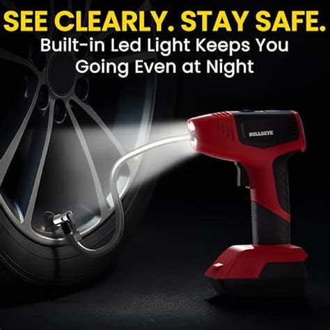 EMSON BULLSEYE PRO Tire Inflator with Pressure Gauge, India | Ubuy