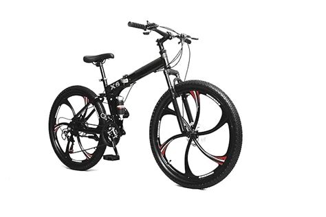 Sunspeed BMV X6: 26" Foldable Cruiser Bike with 21 Speed & Dual Brakes