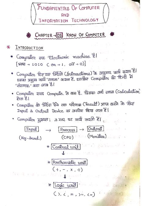 Fundamentals of computer, Pgdca - FUNDAMENTALS OF COMPUTER AND ...