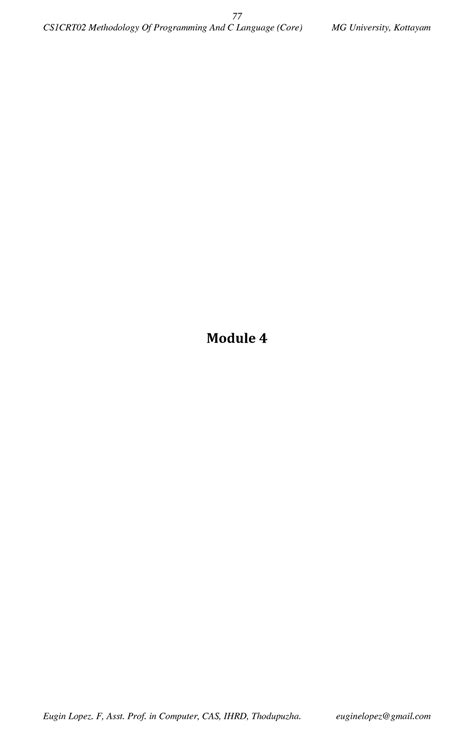Module 4 methodology of programming - CS1CRT02 Methodology Of ...