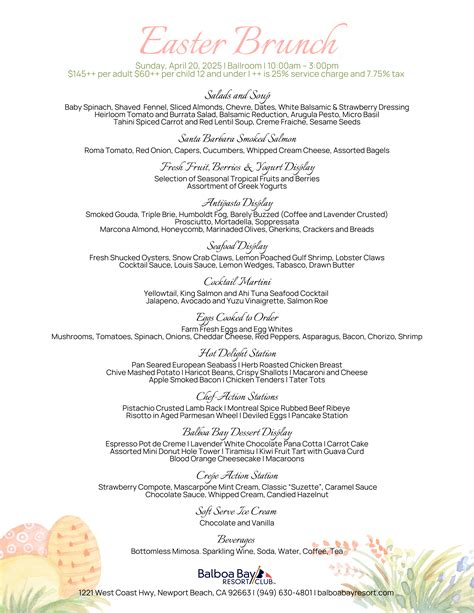 Easter Brunch - Balboa Bay Resort