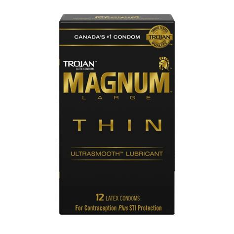 Buy Trojan Magnum Thin Lubricated Condom | Ultra-Sensitive & Reliable ...