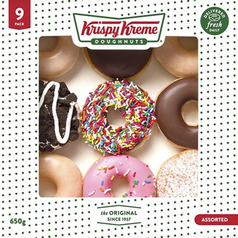 Krispy Kreme Assorted Doughnuts 9 Pack | Woolworths | Krispy kreme ...
