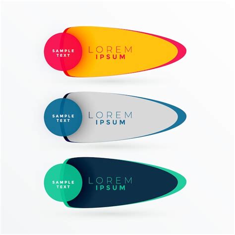 Bright color banner with text space | Free Vector