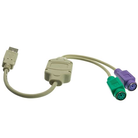 CLASSYTEK USB A Male to 2 x PS2 Female Converter Cable for Keyboard ...