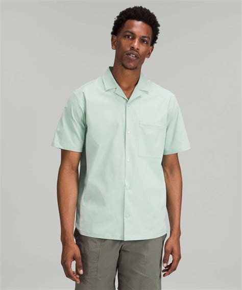 Lululemon Airing Easy Camp Collar Shirt - Arctic Green - lulu fanatics