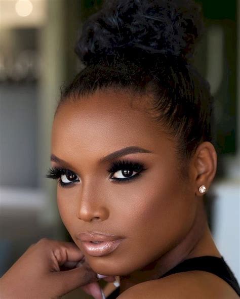 smokey eye makeup on dark skin