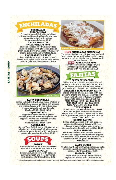 Menu - Chiapas Mexican Grill OH