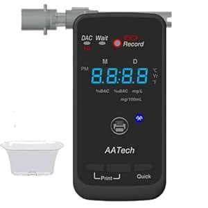 SIMMANS Professional Alcohol Tester Fuel Cell Breathalyzer Accurate and ...