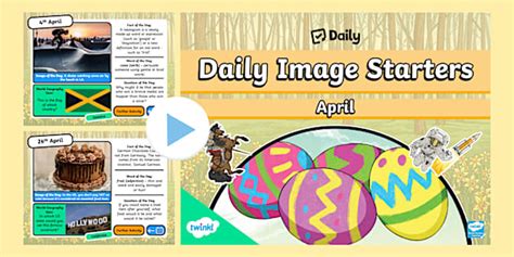 Twinkl Daily Images Morning Work April PowerPoint - Twinkl