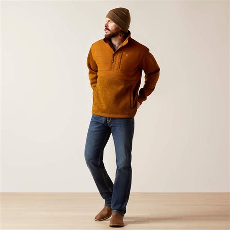 Ariat Men's Caldwell Reinforced Snap Sweater Chestnut – Los Vaqueros ...