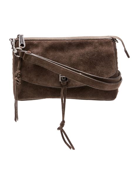Rebecca Minkoff Suede Shoulder Bag - Brown Shoulder Bags, Handbags ...