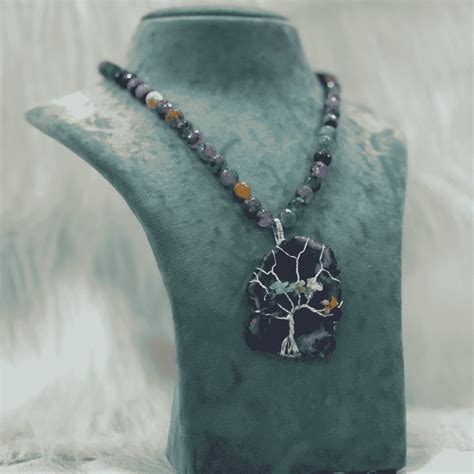 HM204 7 Chakra Tree of Life Designer Pendant Chain – PEARLBEE