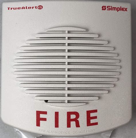 Simplex 49AO-WWF Wall Mount Addressable Electronic Horn, White Fire ...