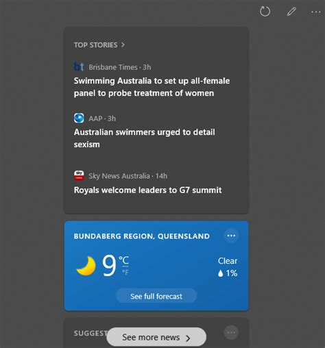 Taskbar Weather Widget Turn Off 的图像结果