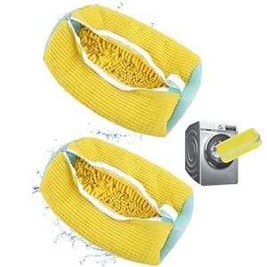 Liosuteka 2 Pack Shoe Washing Machine Bag Shoes Laundry Bag for Shoe ...