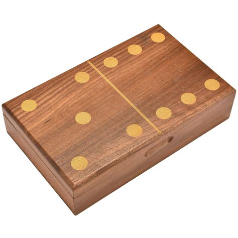 ANTIAN Dominoes Set with Black Walnut Case - Double 6 and India | Ubuy