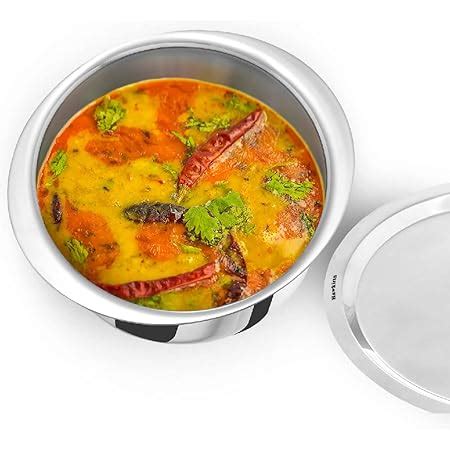 Buy Hawkins 5 Litre Cook n Serve Handi, Triply Stainless Steel Handi ...