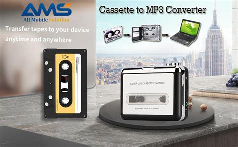 Buy AMS USB Cassette to MP3 Converter, Portable Walkman Cassette Audio ...